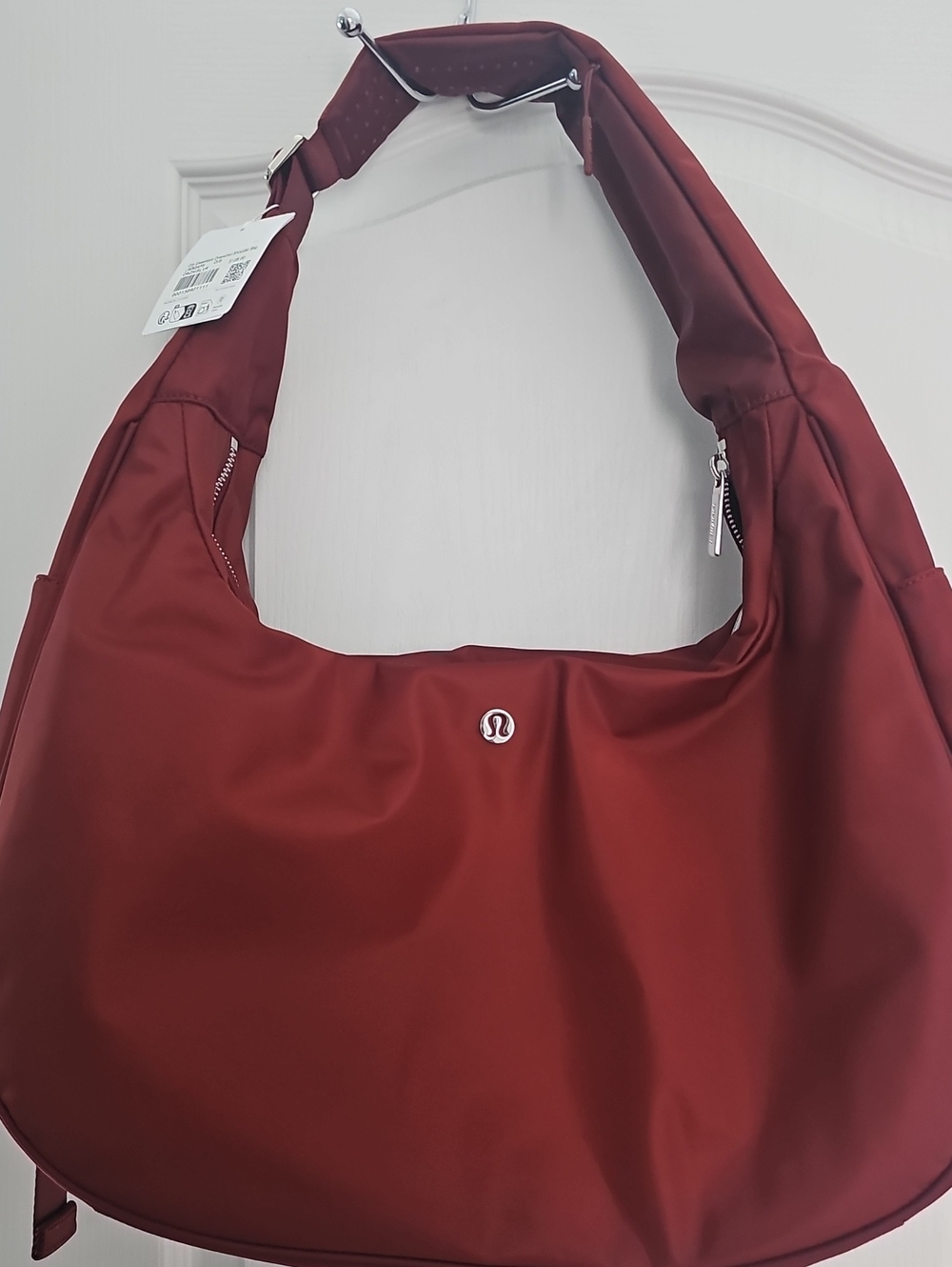 Lululemon Oversized Deep Red Shoulder Hobo Bag